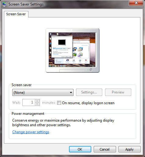 Windows Vista Logon Screen Saver